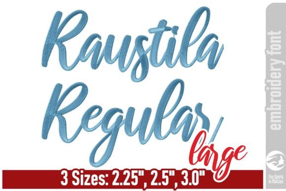 A Designer's Review of Raustila Embroidery Font – Large