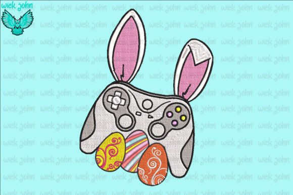 A Playful Bunny Design for Personalized Easter Gifts