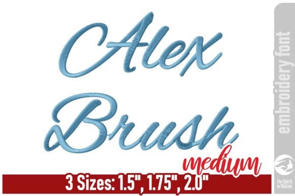 Alex Brush Script Font: A Sophisticated Embroidery Choice