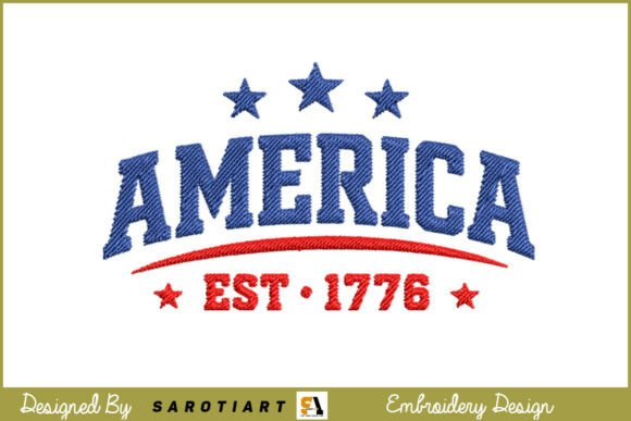 America 1717 Retro USA Patriotic Embroidery Design Review