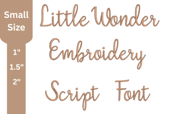 An Embroidery Seller's Take on the Little Wonder Script Font