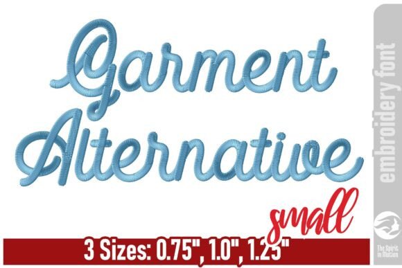 Garment Alternative Embroidery Font: A Vintage Script Review