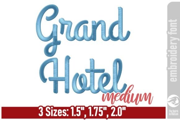 Grand Hotel Embroidery Font: A Vintage Gem for Seasonal Style
