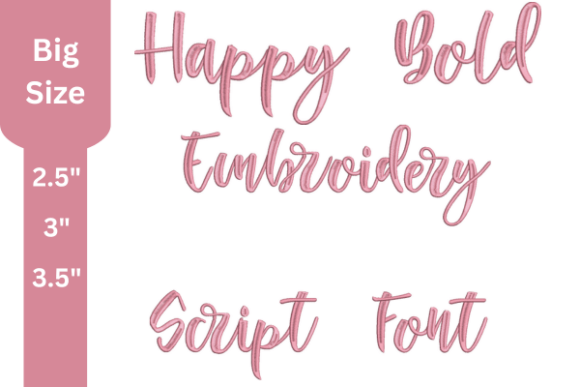 Happy Bold Embroidery Script Font: A Designer’s Review for Apparel